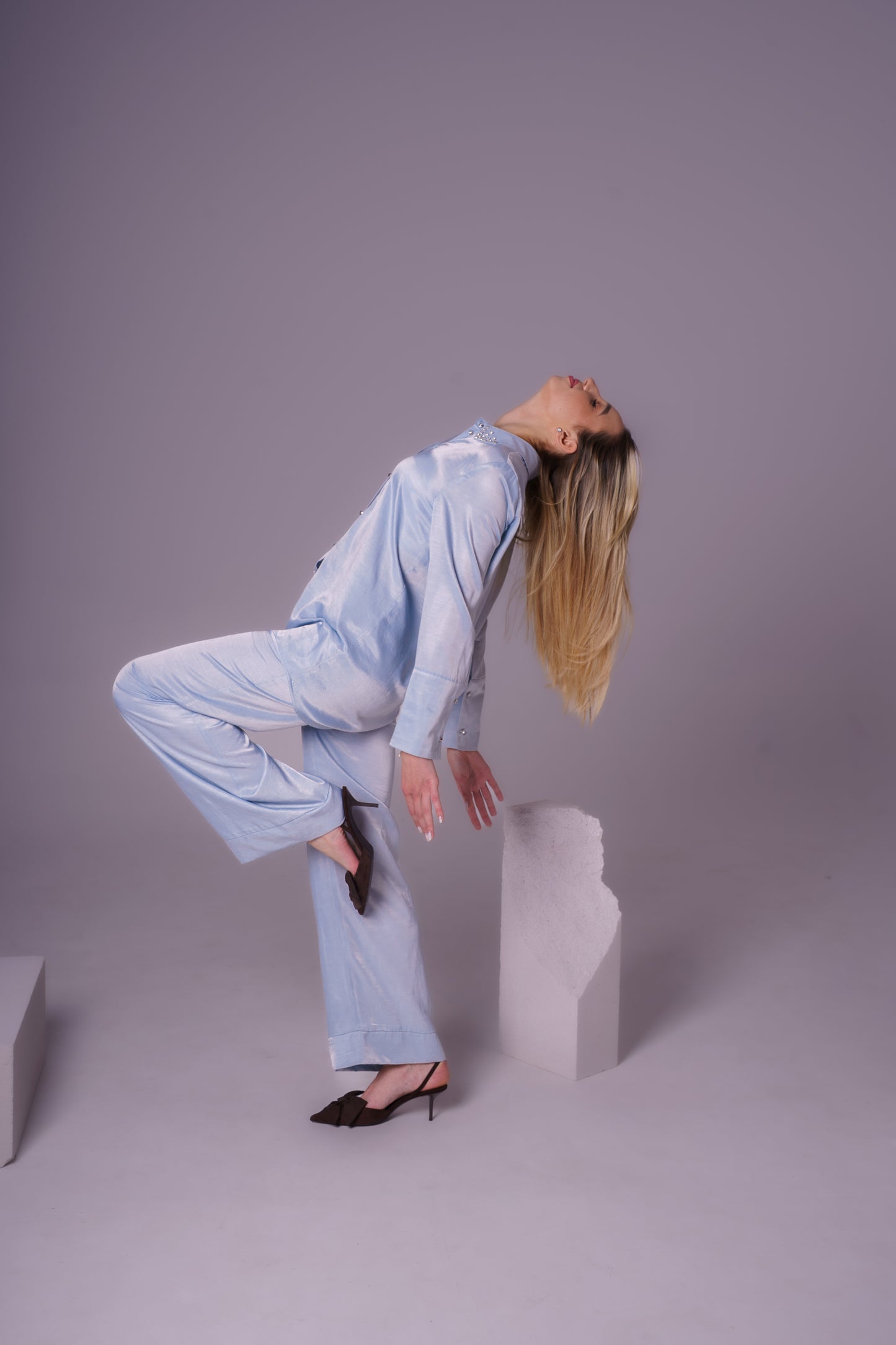 BADE CRYSTAL BLUE PANTS + FREE LUMORA PATCHES