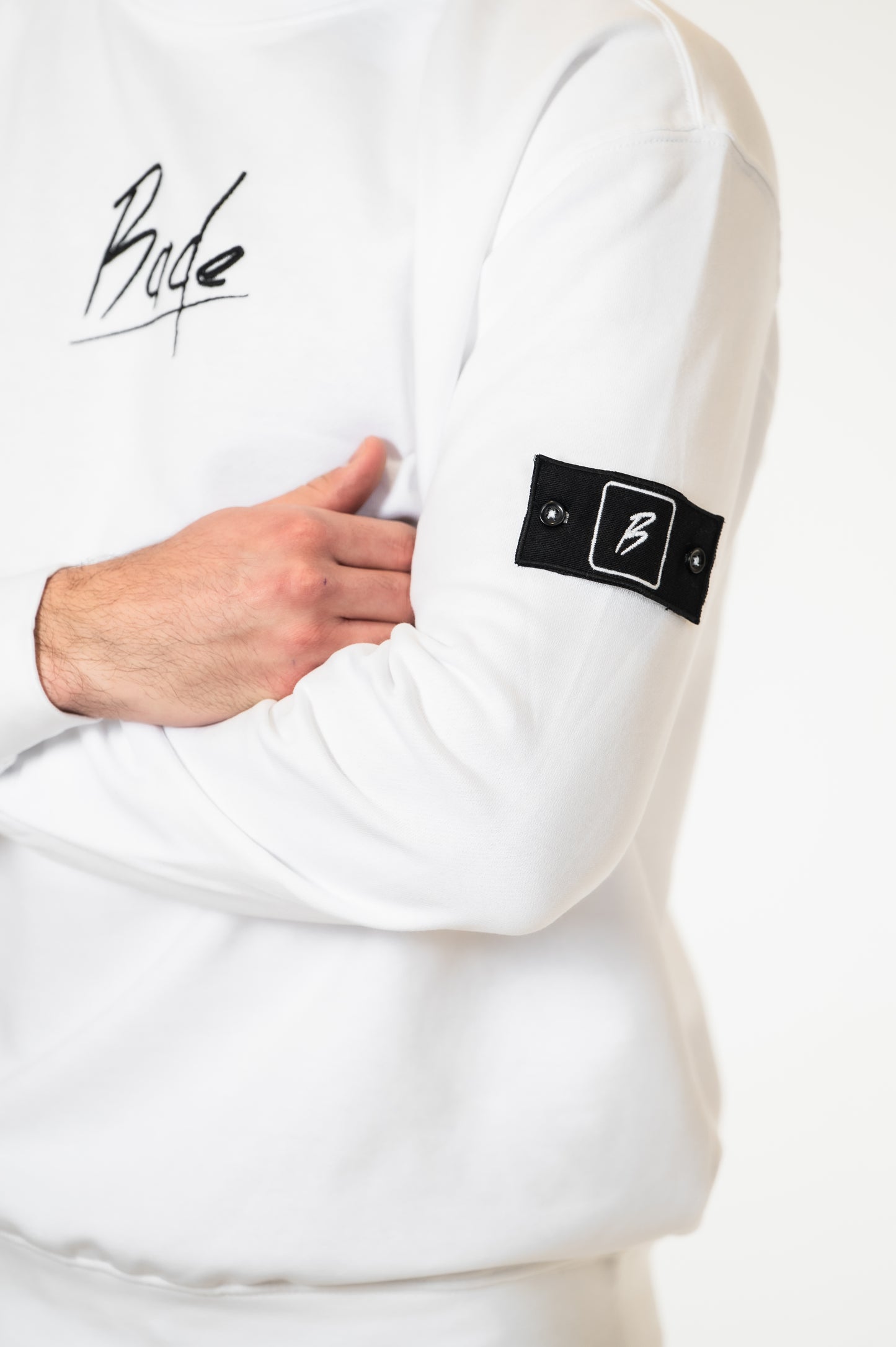 BADE LOGO PATCH CREWNECK SWEATSHIRT