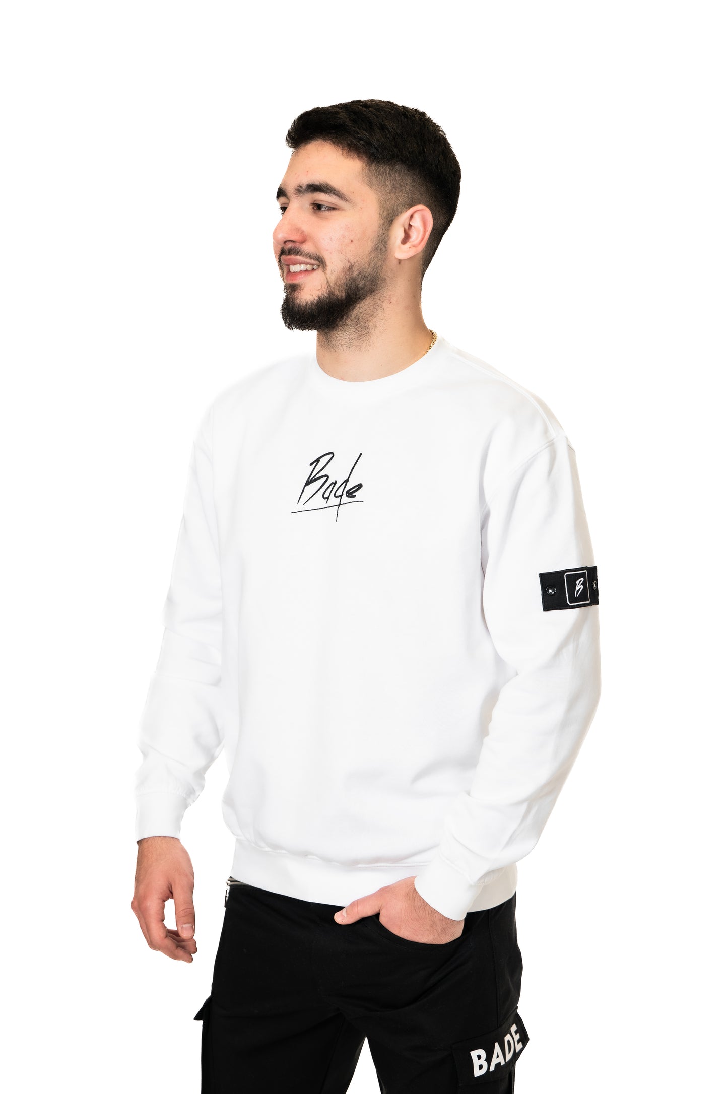 BADE LOGO PATCH CREWNECK SWEATSHIRT