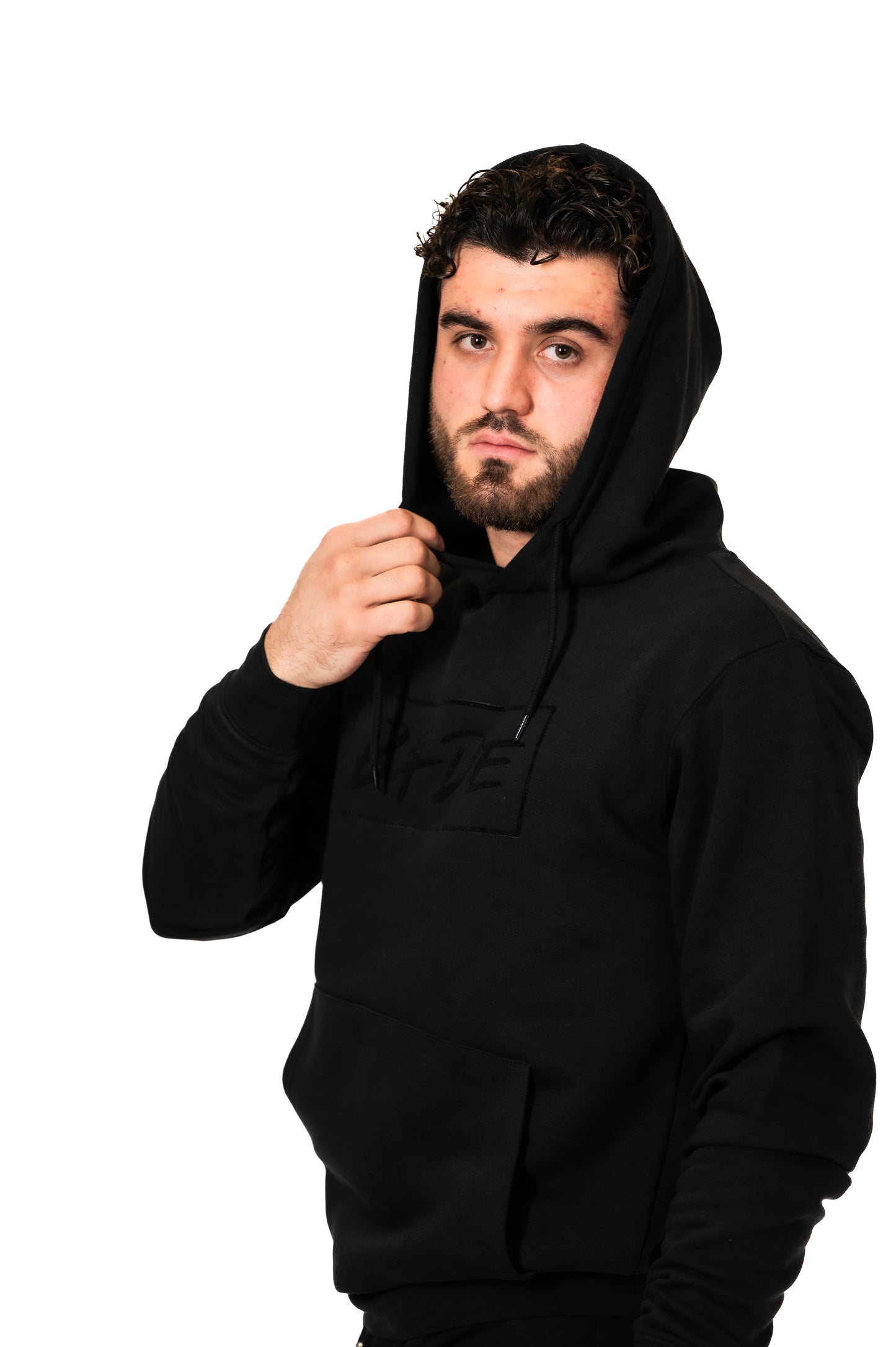 BADE SUEDE LOGO SWEATSHIRT