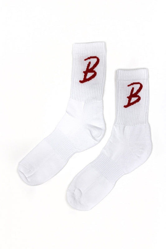 BADE SOCKS-WHITE